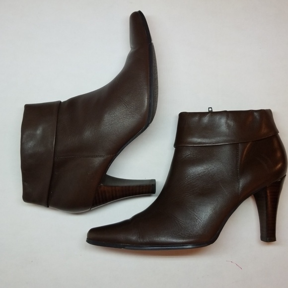 Worthington Shoes - Worthington leather heeled booties